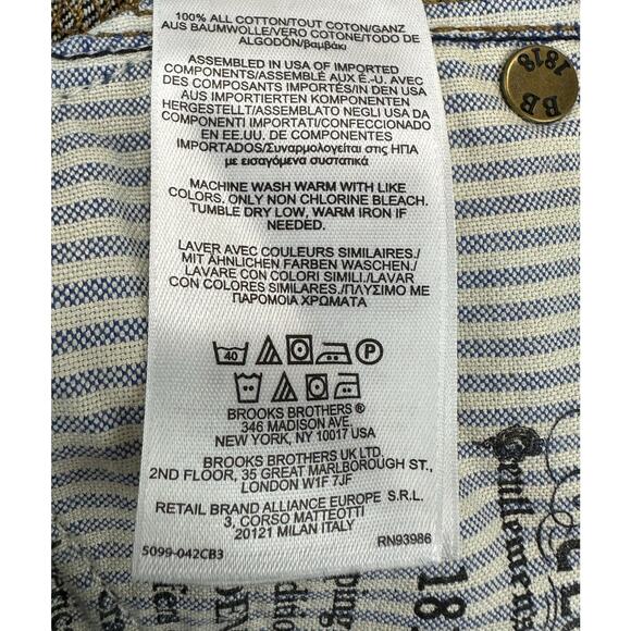 Brooks Brothers 1818 Denim Jeans Men’s Size 38x34 Slim Fit Supima Cotton - Picture 7 of 7